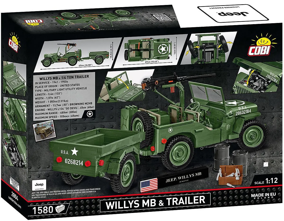 COBI 14345 COBI 14345 Name: Willys MB & Trailer - Executive Edition - beschädigte Verpackung