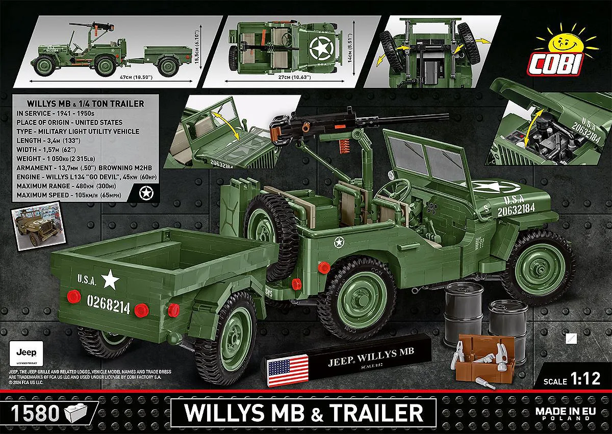COBI 14345 COBI 14345 Name: Willys MB & Trailer - Executive Edition - beschädigte Verpackung