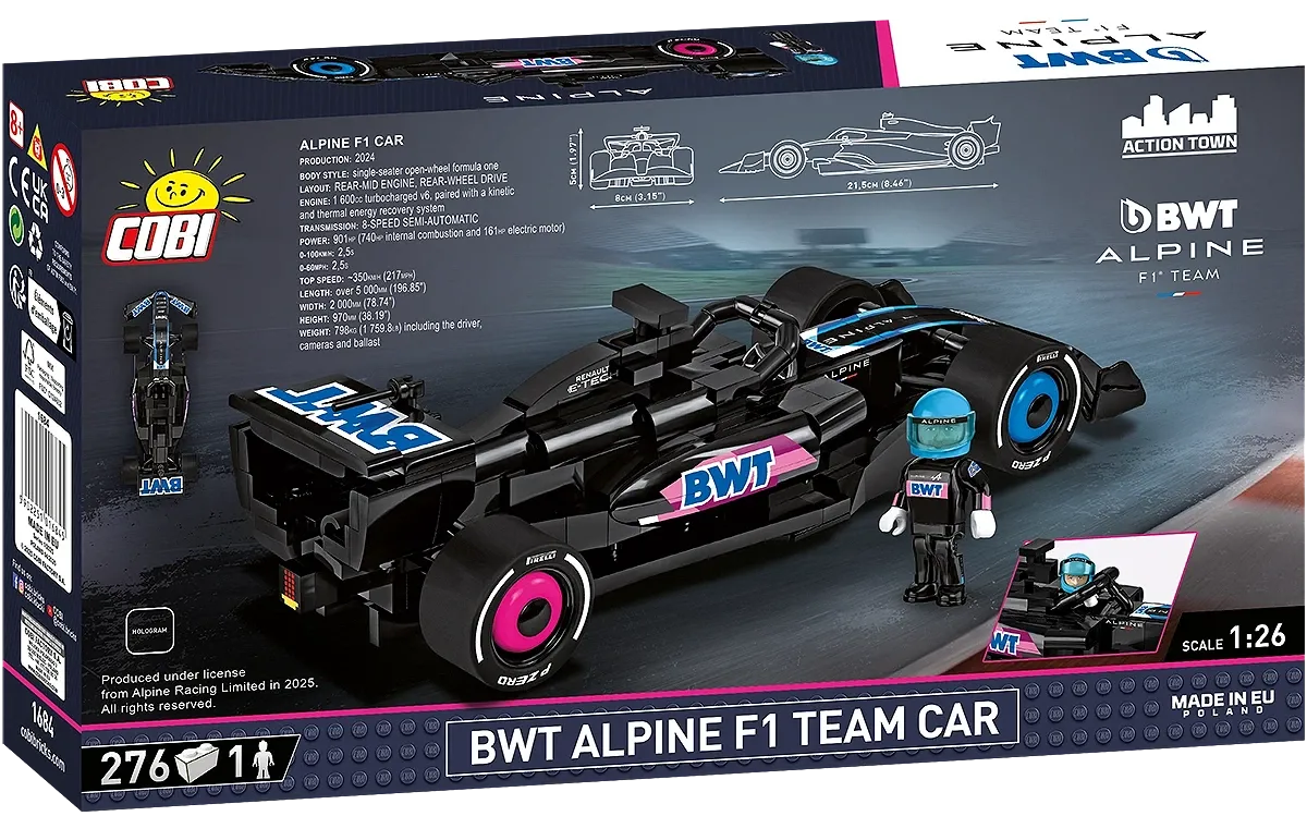 COBI 1684 BWT Alpine F1 Team Car