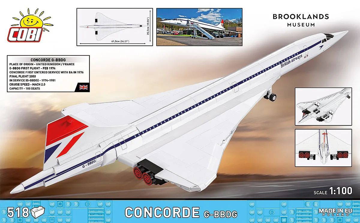 COBI 1689 Concorde G-BBDG