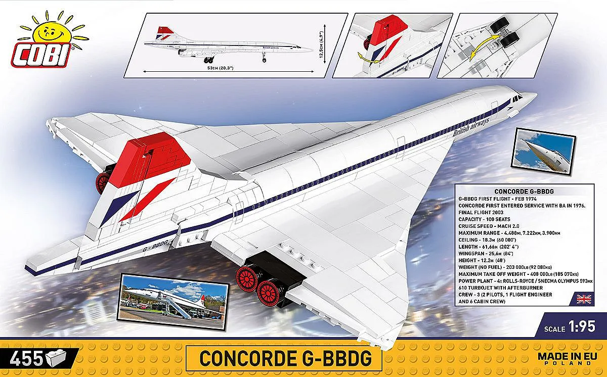 COBI 1917 Concorde G-BBDG