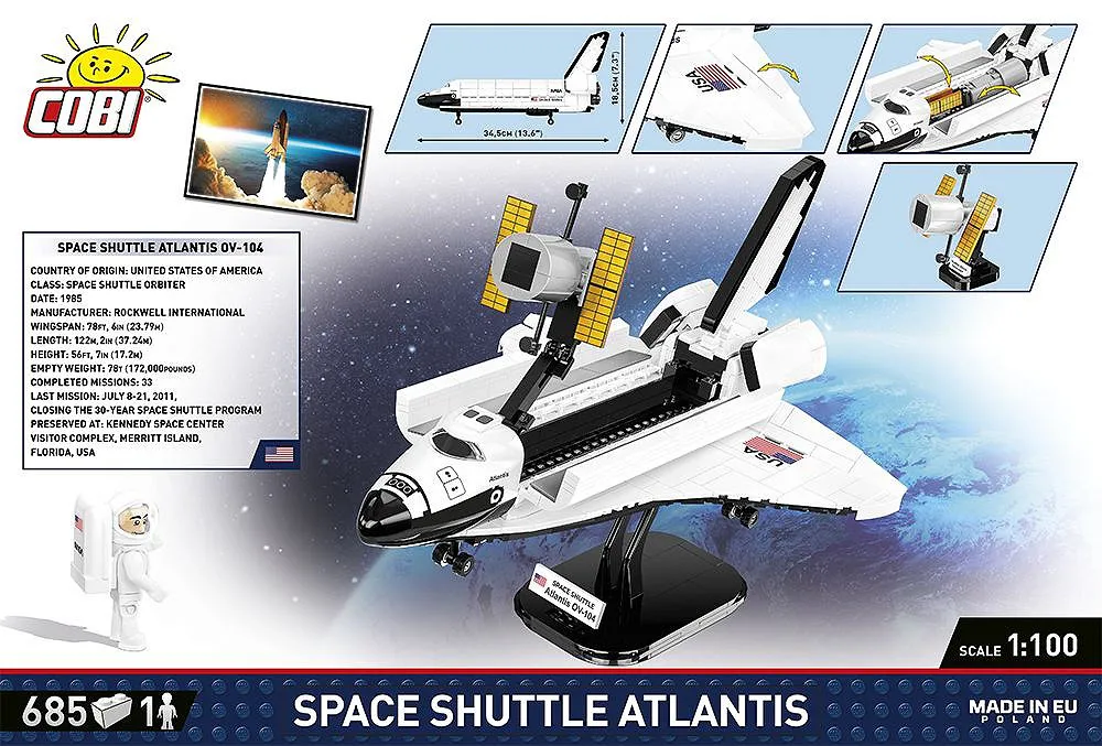 COBI 1930 Space Shuttle Atlantis