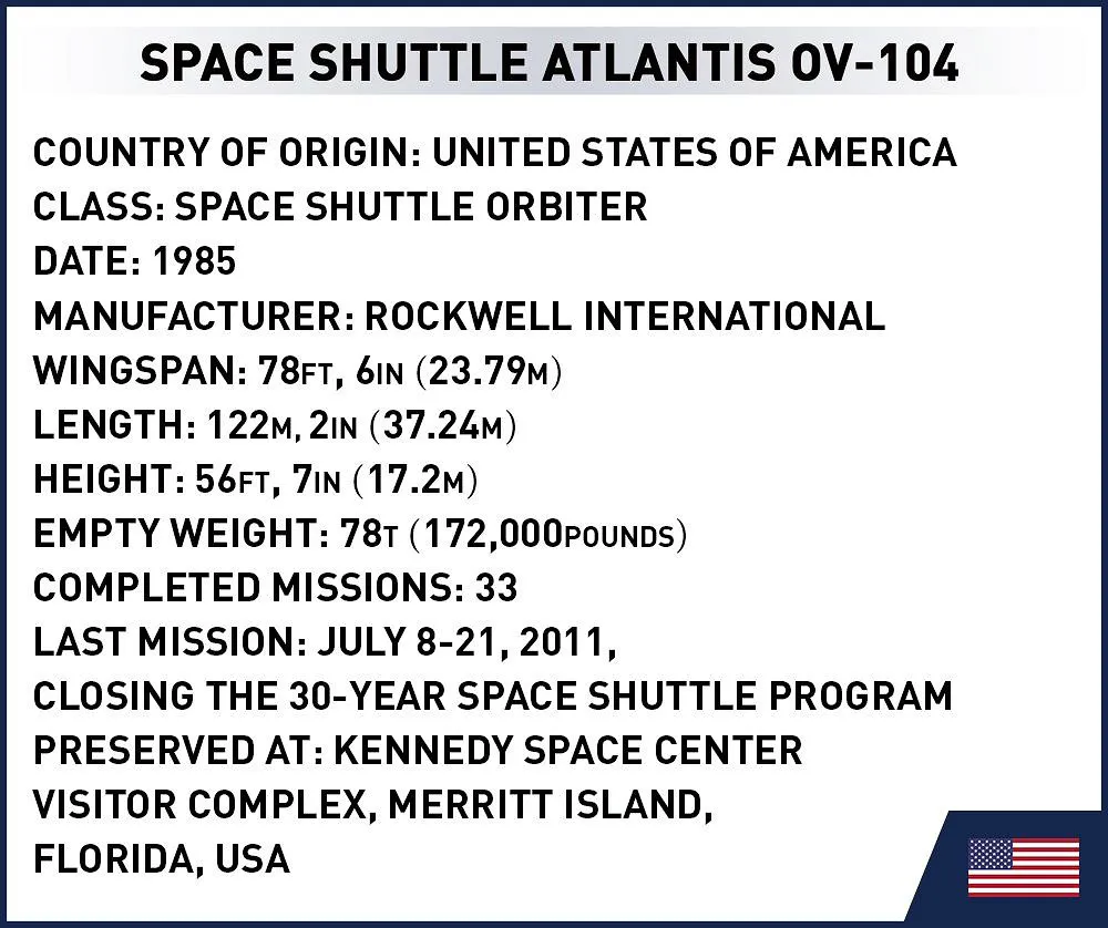 COBI 1930 Space Shuttle Atlantis