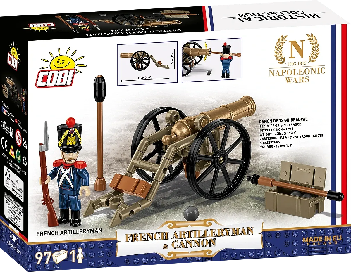 COBI 20093 Französischer Artillerist-Kanone