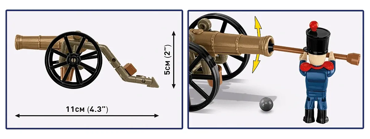 COBI 20093 Französischer Artillerist-Kanone