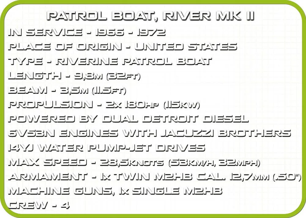 COBI 2238 Patrouillenboot River Mk II