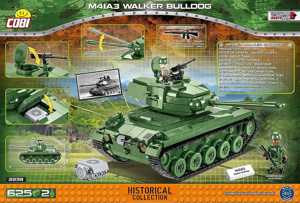 COBI 2239 M41A3 Walker Bulldog