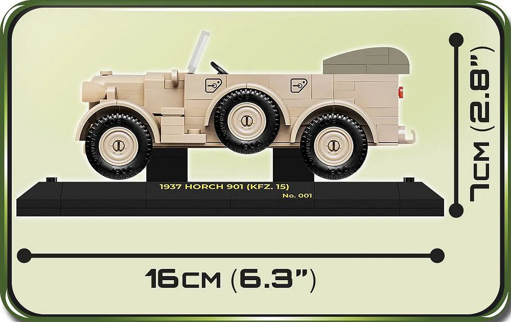 COBI 2255 1937 Horch 901 kfz.15 - Limitierte Edition