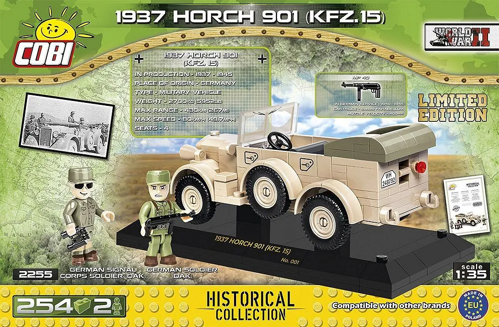 COBI 2255 1937 Horch 901 kfz.15 - Limitierte Edition