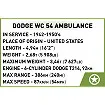 COBI 2257 Dodge WC-54 Ambulanz