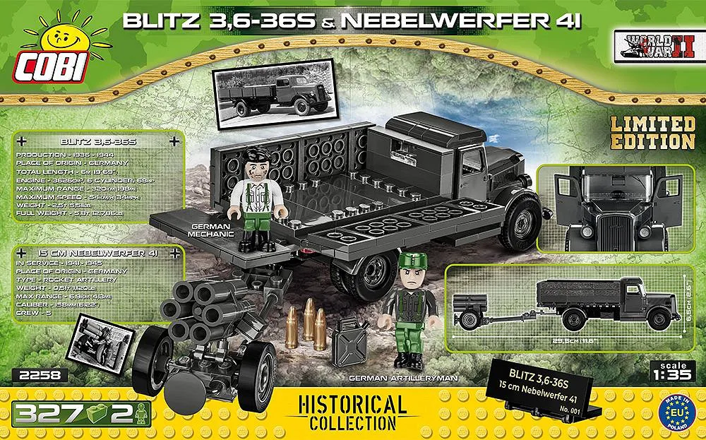 COBI 2258 Blitz 3,6-36S - Nebelwerfer 41 - Limited Edition