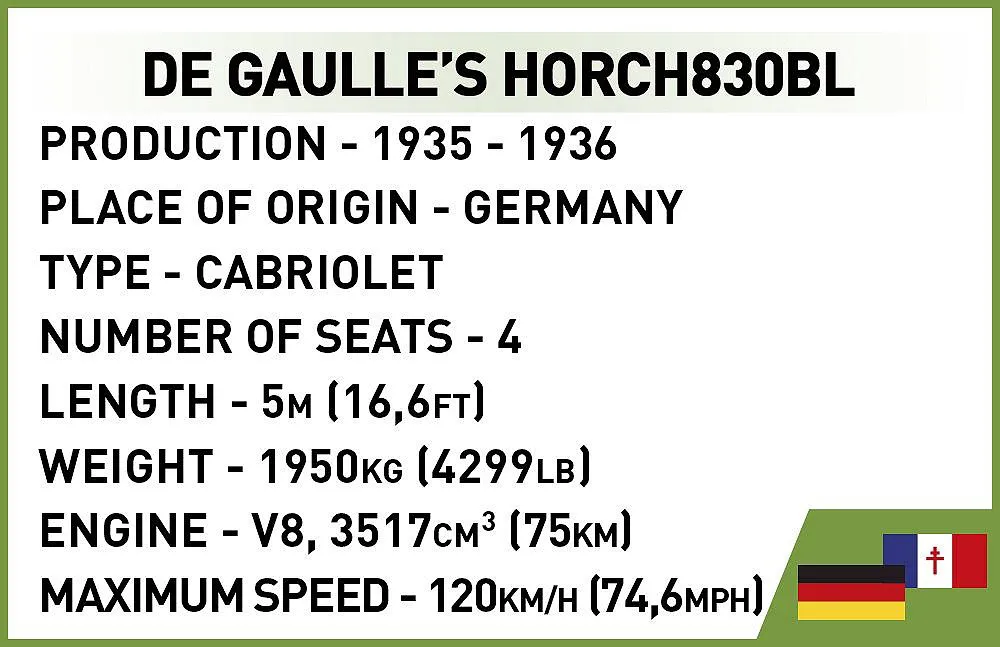 COBI 2261 Horch830BL De Gaulle