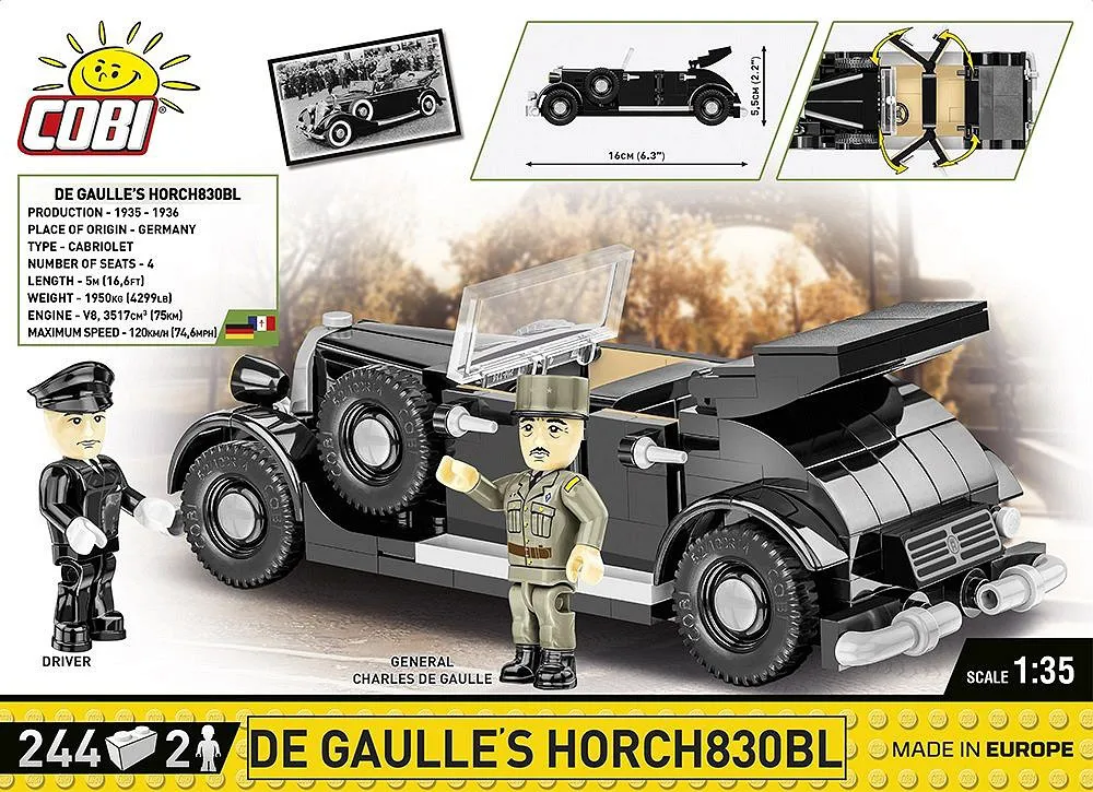 COBI 2261 Horch830BL De Gaulle
