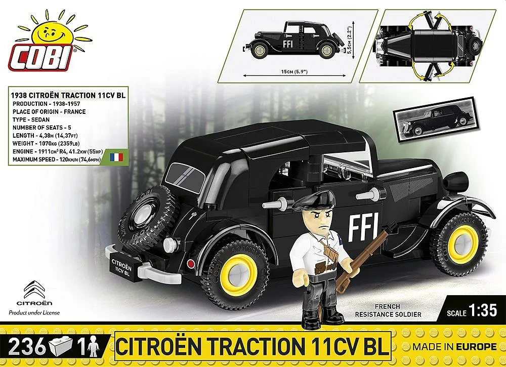 COBI 2266 Citroen Traction 11CVBL
