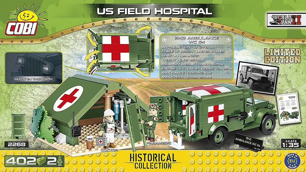 COBI 2268 US Feldhospital - Limitierte Edition