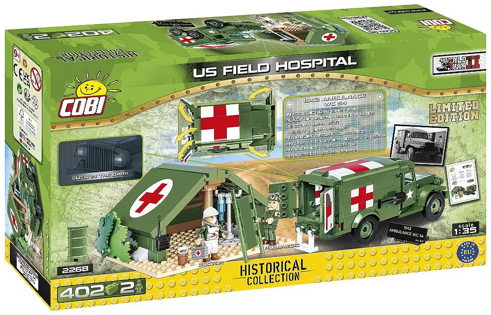 COBI 2268 US Feldhospital - Limitierte Edition