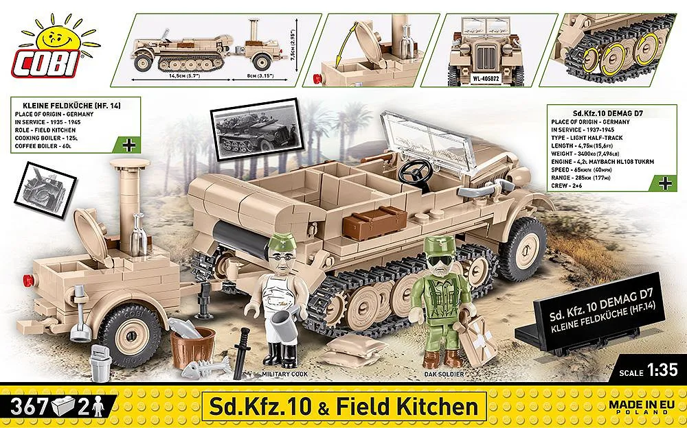 COBI 2272 Sd.Kfz 10 - Feldküche - Executive Edition