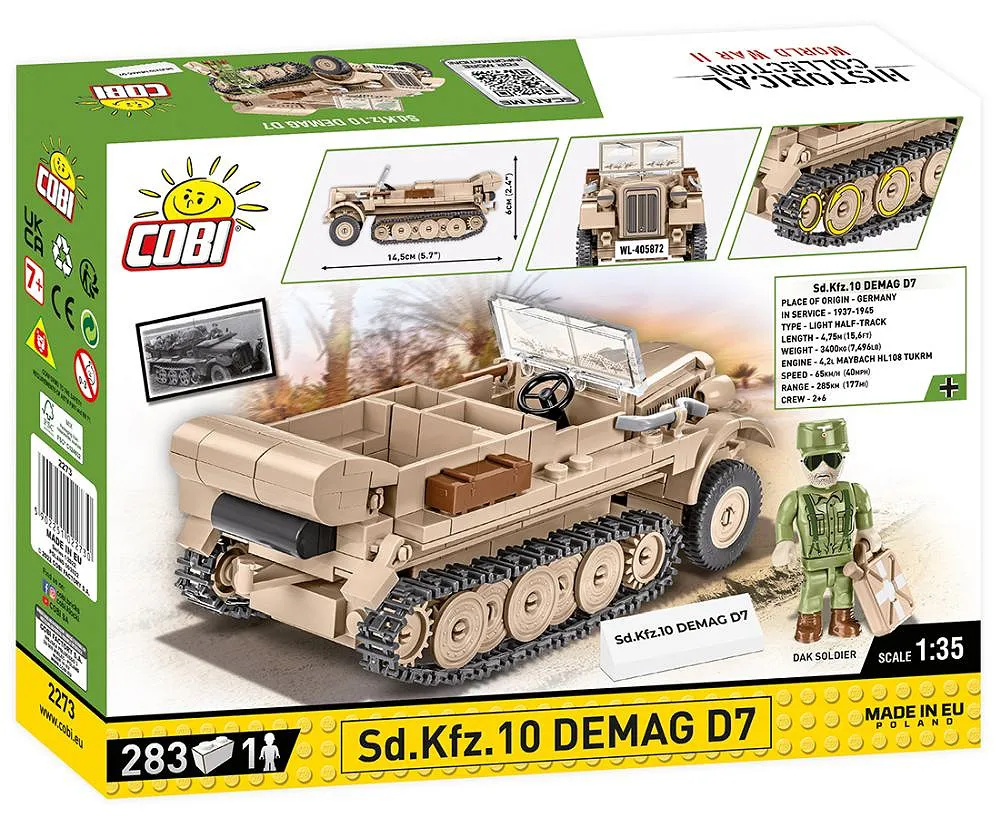 COBI 2273 Sd.Kfz 10 Demag D7