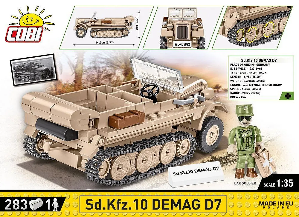 COBI 2273 Sd.Kfz 10 Demag D7