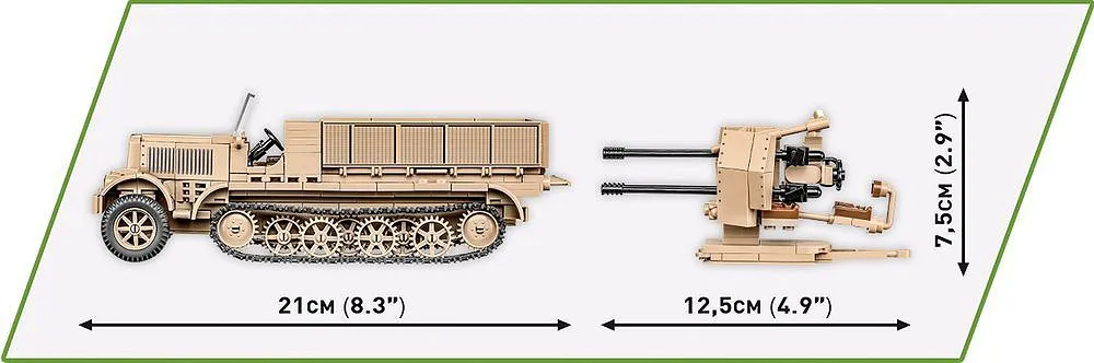 COBI 2274 Sd.Kfz. 7/1 – 2cm Flakvierling 38 - Executive Edition