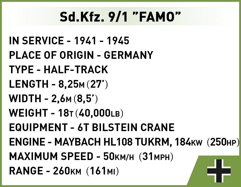 COBI 2281 Sd.Kfz. 9/1 Famo