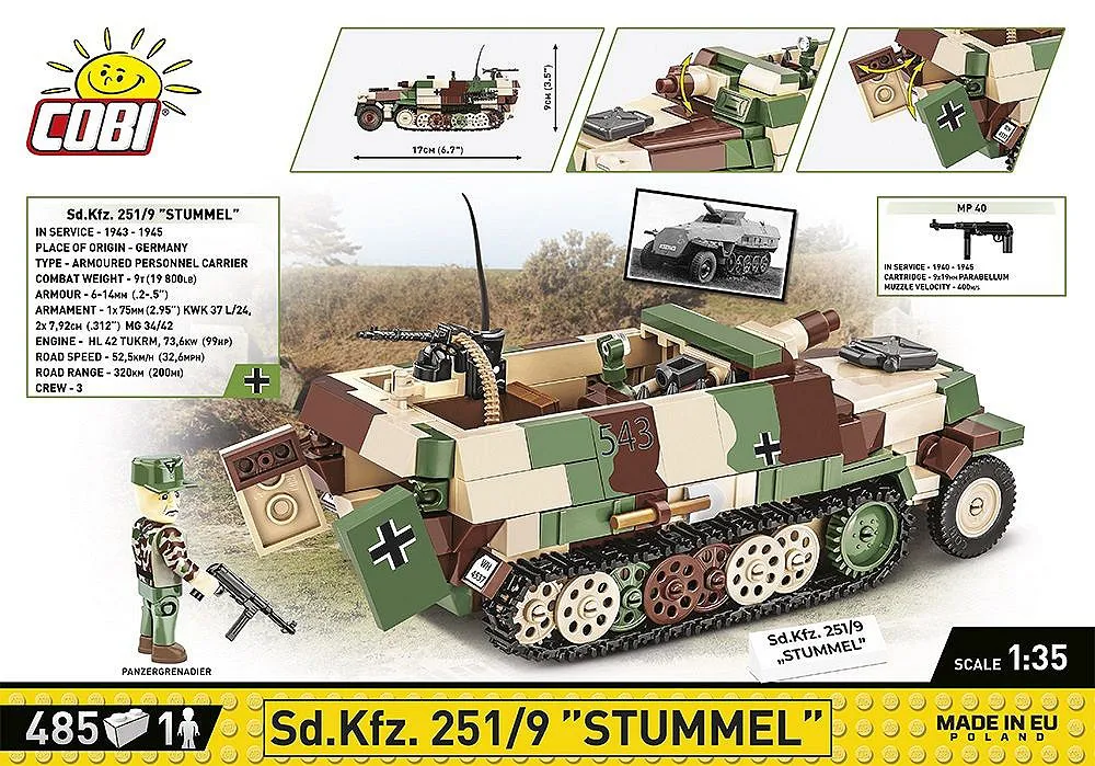 COBI 2283 Sd.Kfz. 251/9 Stummel