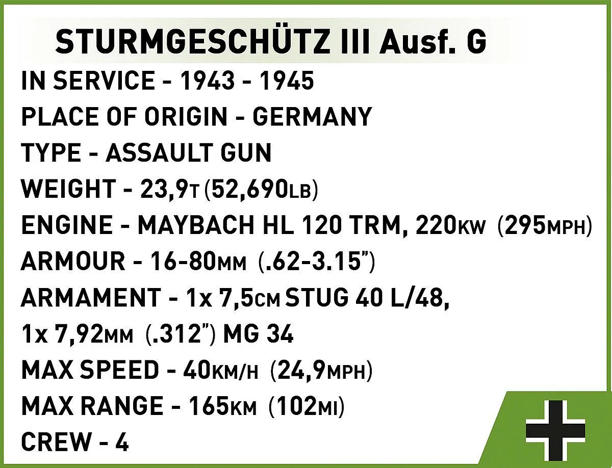 COBI 2285 Sturmgeschütz III Ausf.G - Executive Edition