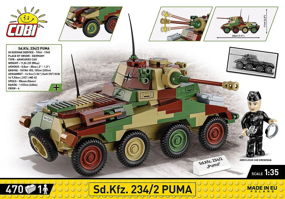 COBI 2287 Sd.Kfz. 234/2 Puma