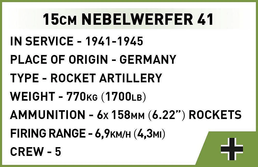 COBI 2291 15 cm Nebelwerfer 41