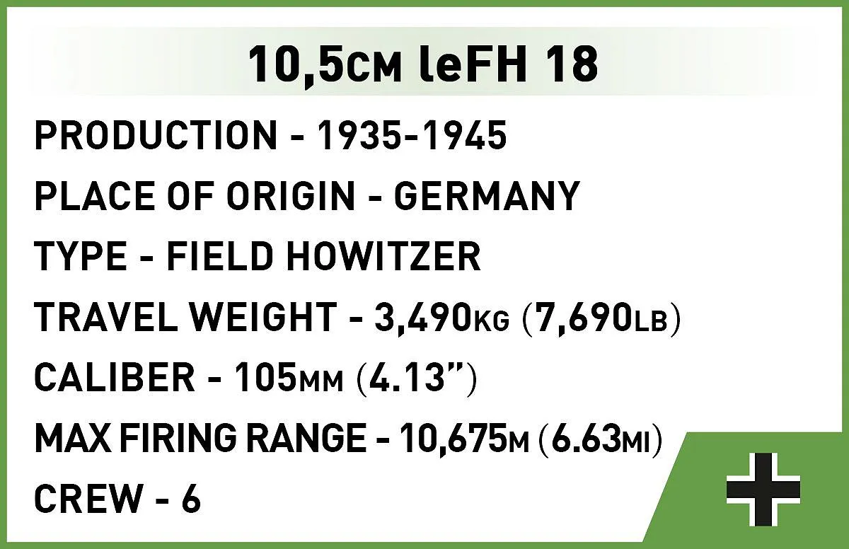 COBI 2292 10,5 cm leFH 18