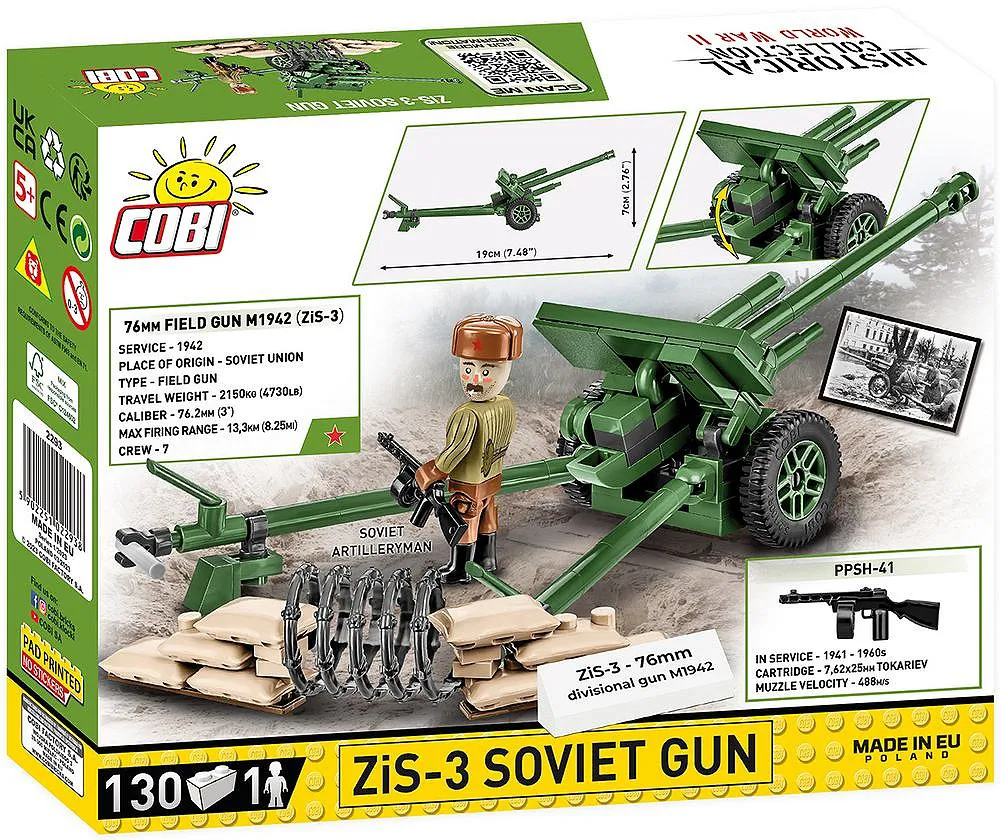 COBI 2293 ZiS-3 76 mm divisioneel kanon M1942