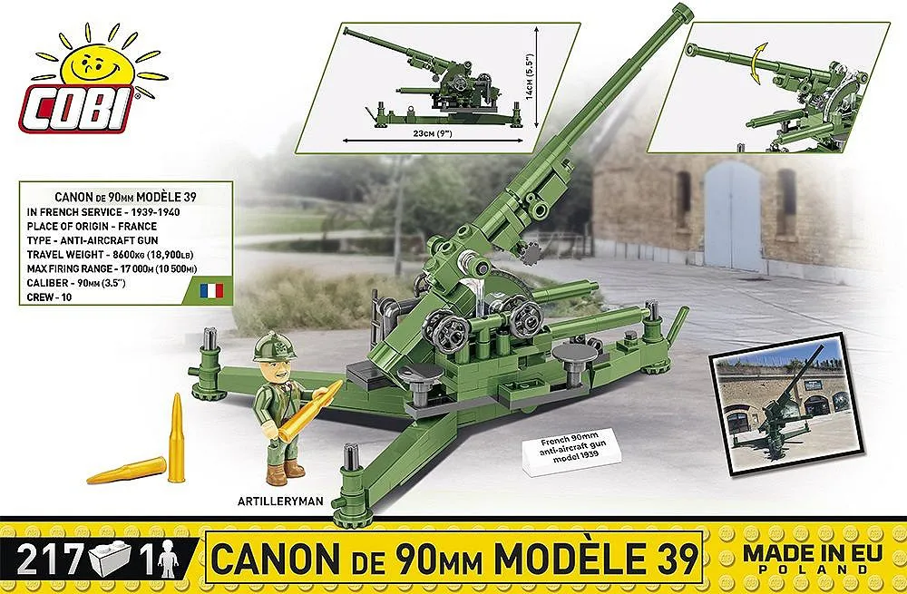 COBI 2294 Canon de 90 mm Modèle 1939