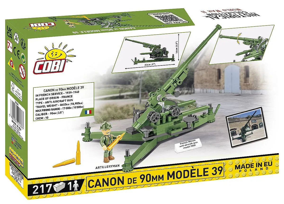 COBI 2294 Canon de 90 mm Modèle 1939