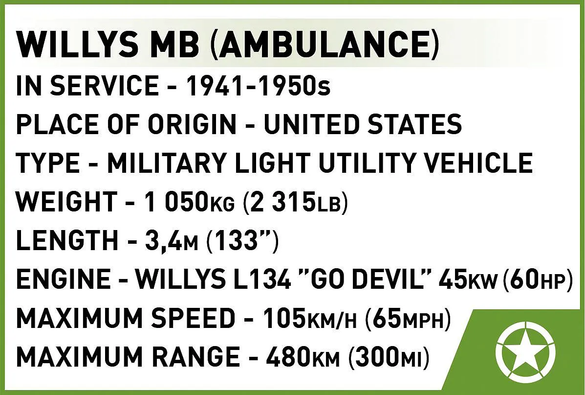 COBI 2295 Medical Willys MB