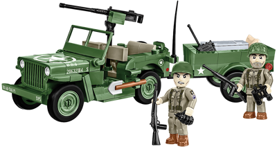 COBI 2297 Willys MB & Trailer
