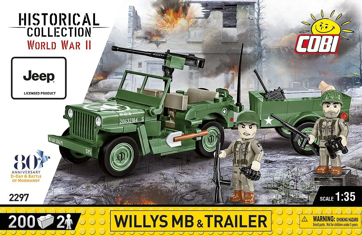 COBI 2297 Willys MB & Anhänger