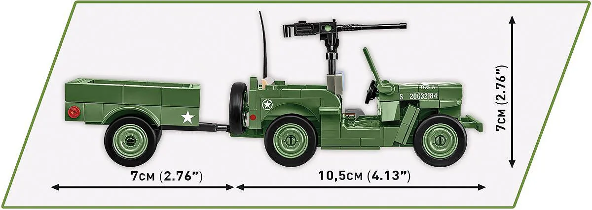 COBI 2297 Willys MB & Anhänger