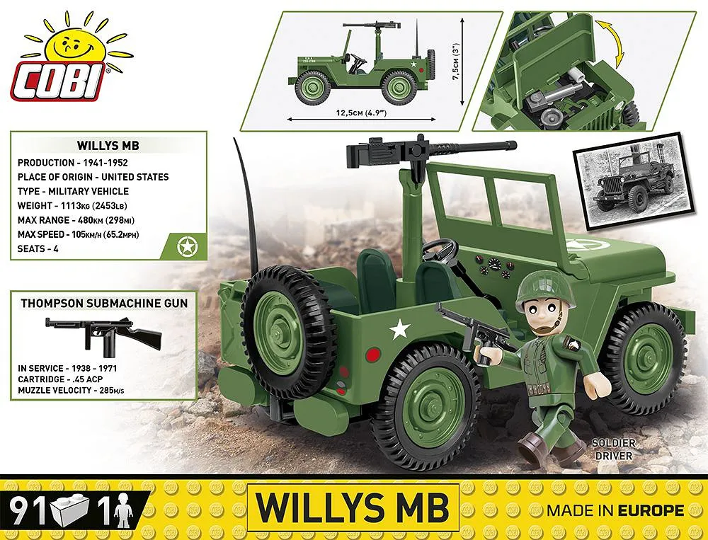 COBI 2399 Willys MB 1/4 Ton 4x4