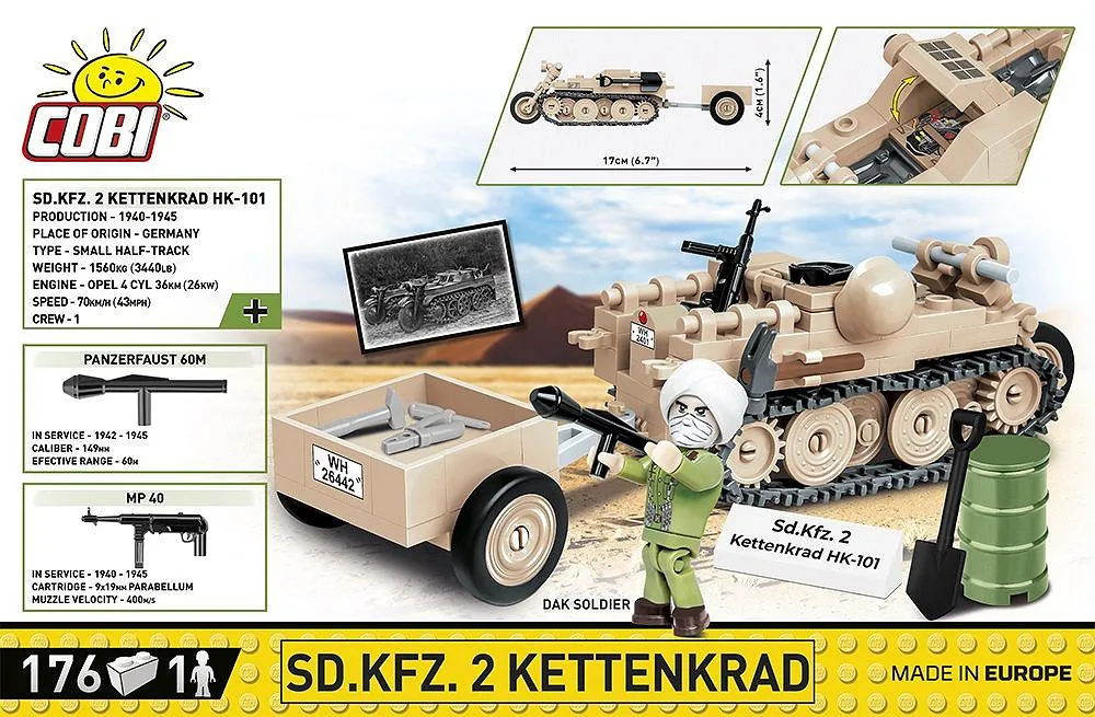 COBI 2401 Sd.Kfz.2 Kettenkrad
