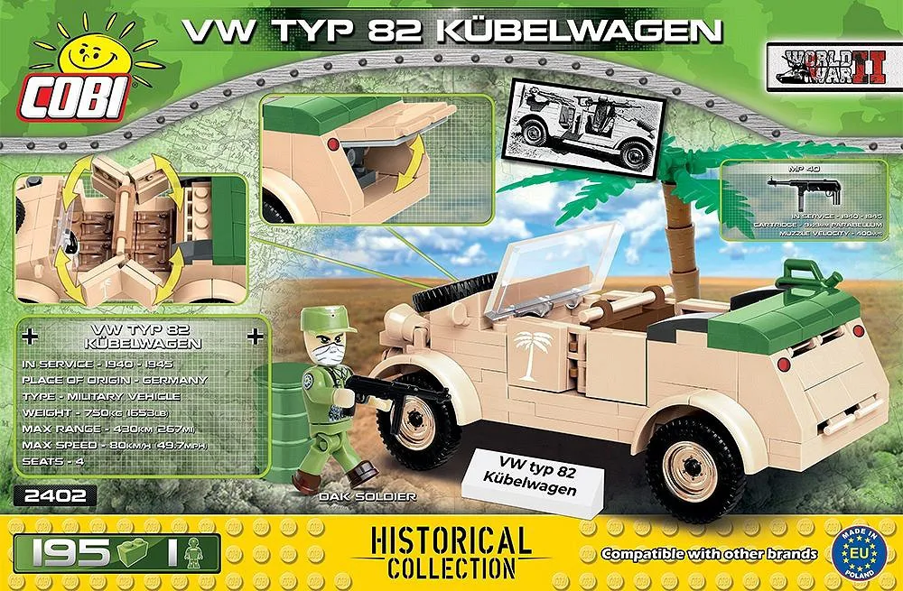 COBI 2402 VW typ 82 Kübelwagen
