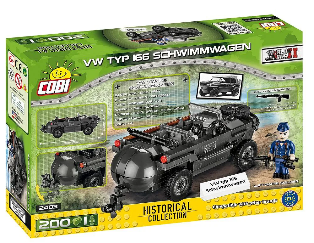 COBI 2403 VW Typ 166 Schwimmwagen