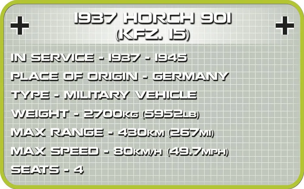 COBI 2405 1937 Horch 901 kfz.15
