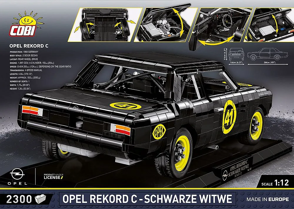 COBI 24332 Opel Rekord C Schwarze Witwe - Limited Edition