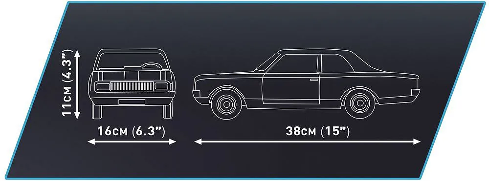 COBI 24333 Opel Rekord C Zwarte Weduwe