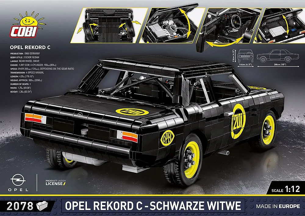 COBI 24333 Opel Rekord C Zwarte Weduwe