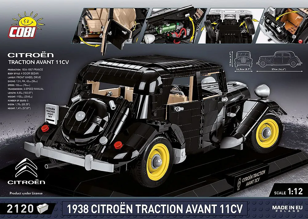 COBI 24336 Citroen Traction Avant 11CV 1938 - Executive Edition