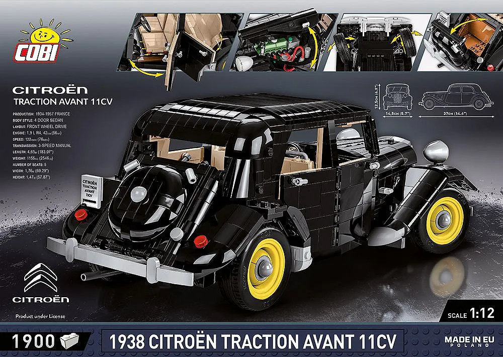 COBI 24337 Citroen Traction Avant 11CV 1938