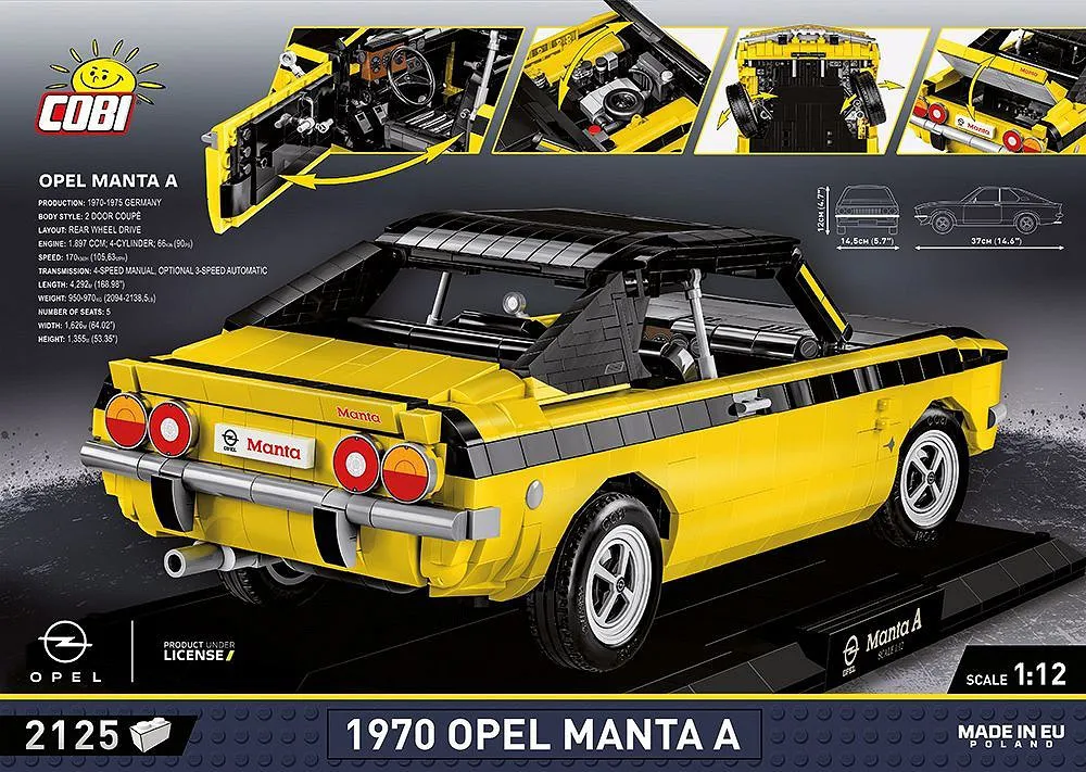 COBI 24338 Opel Manta A 1970 - Executive Edition