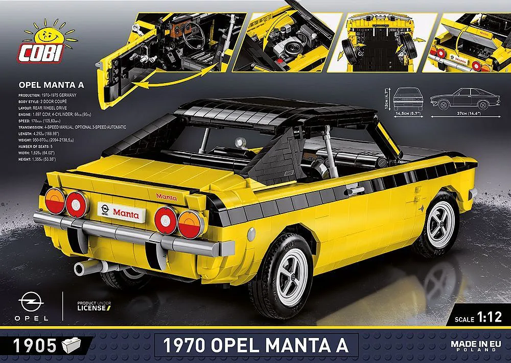 COBI 24339 Opel Manta A 1970