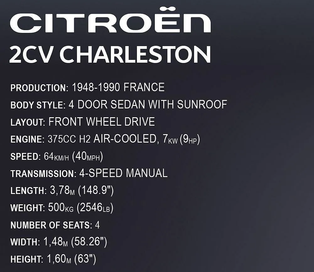 COBI 24341 Citroen 2CV Charleston